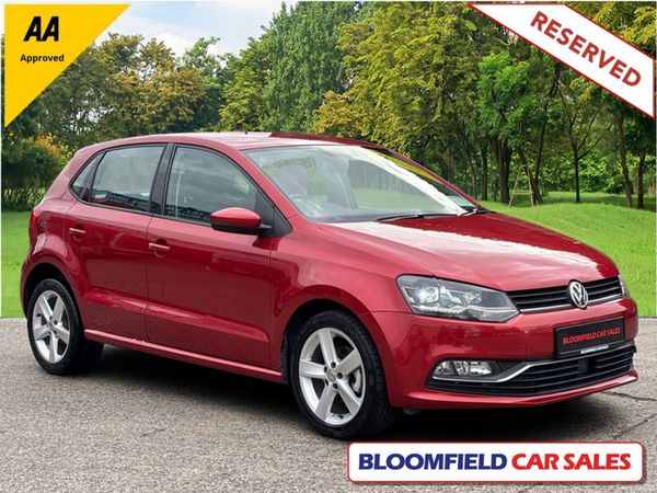 Volkswagen Polo Hatchback, Petrol, 2017, Red