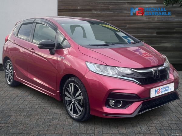 Honda Fit Hatchback, Petrol Hybrid, 2018, Red