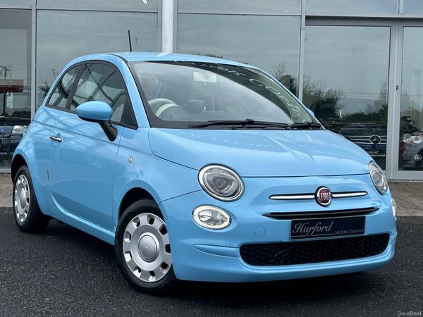 Fiat 500 Hatchback, Petrol, 2016, Red