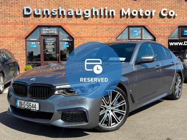 BMW 5-Series Saloon, Petrol Plug-in Hybrid, 2019, Blue