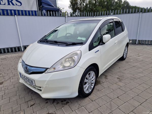 Honda Fit Hatchback, Petrol Hybrid, 2012, White
