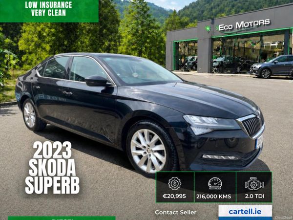 Skoda Superb Saloon, Diesel, 2023, Black