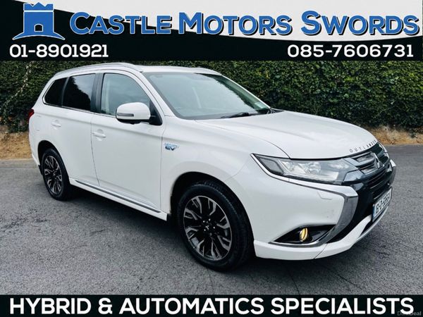 Mitsubishi Outlander Estate, Petrol Plug-in Hybrid, 2016, White