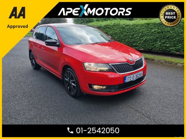 Skoda Rapid Hatchback, Petrol, 2017, Red