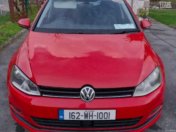 Volkswagen Golf Hatchback, Diesel, 2016, Red