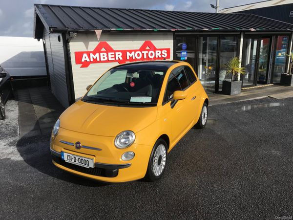 Fiat 500 Hatchback, Petrol, 2013, Yellow