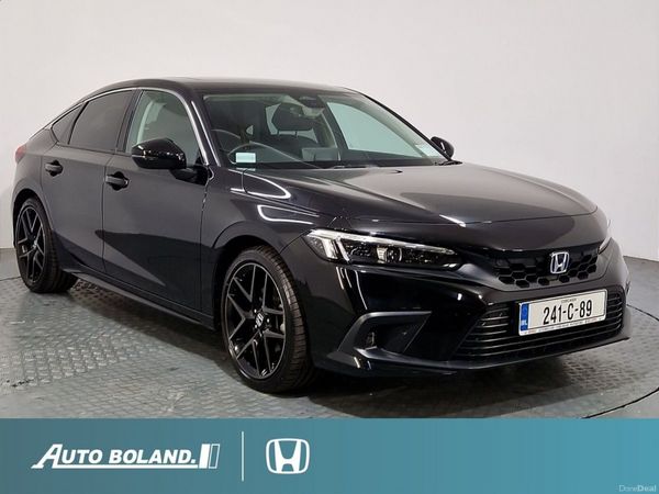 Honda Civic Hatchback, Petrol Hybrid, 2024, Black