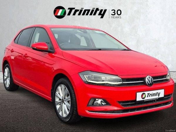Volkswagen Polo Hatchback, Petrol, 2021, Red