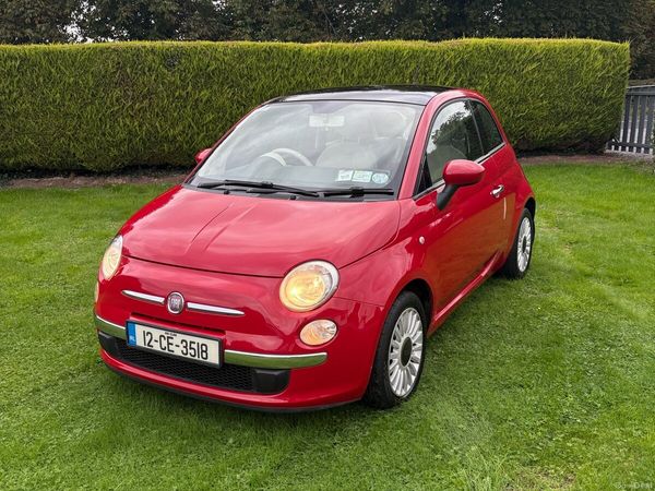 Fiat 500 Hatchback, Petrol, 2012, Red