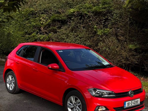 Volkswagen Polo Hatchback, Petrol, 2018, Red