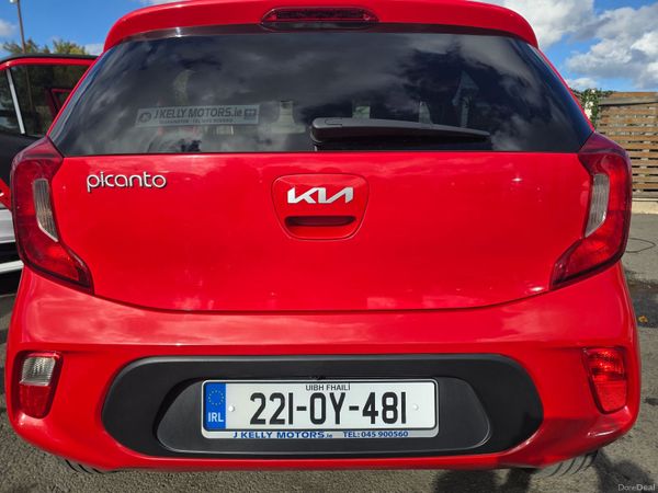 Kia Picanto Hatchback, Petrol, 2022, Red