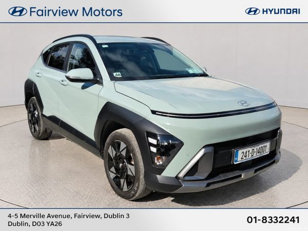 Hyundai KONA SUV, Petrol Hybrid, 2024, Green