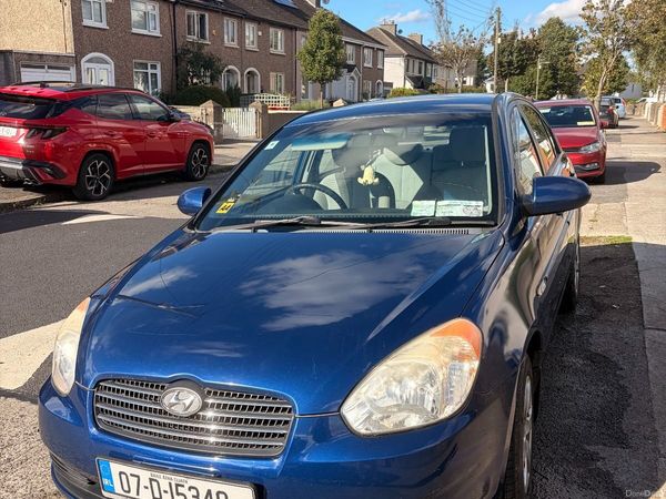 Hyundai Accent Saloon, Petrol, 2007, Blue