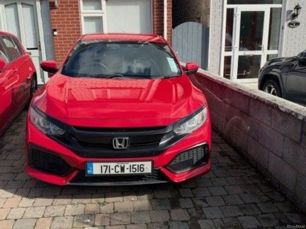 Honda Civic Hatchback, Petrol, 2017, Red
