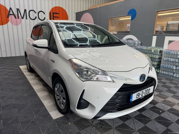 Toyota Vitz Hatchback, Petrol Hybrid, 2019, White