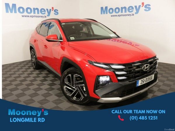 Hyundai Tucson SUV, Petrol Plug-in Hybrid, 2025, Red