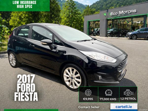Ford Fiesta Hatchback, Petrol, 2017, Black