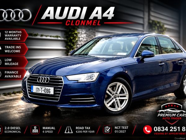 Audi A4 Saloon, Diesel, 2017, Blue