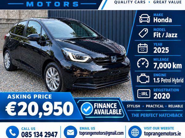 Honda Fit Hatchback, Petrol Hybrid, 2025, Blue