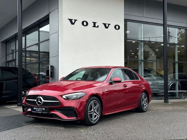 Mercedes-Benz C-Class Saloon, Petrol Plug-in Hybrid, 2026, Red
