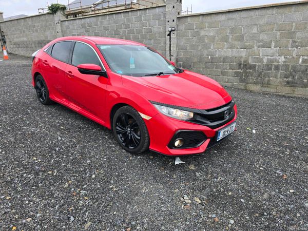 Honda Civic Hatchback, Petrol, 2018, Red