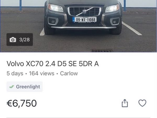 Volvo XC70 Estate, Diesel, 2009, Grey