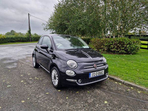 Fiat 500 Hatchback, Petrol, 2017, Black