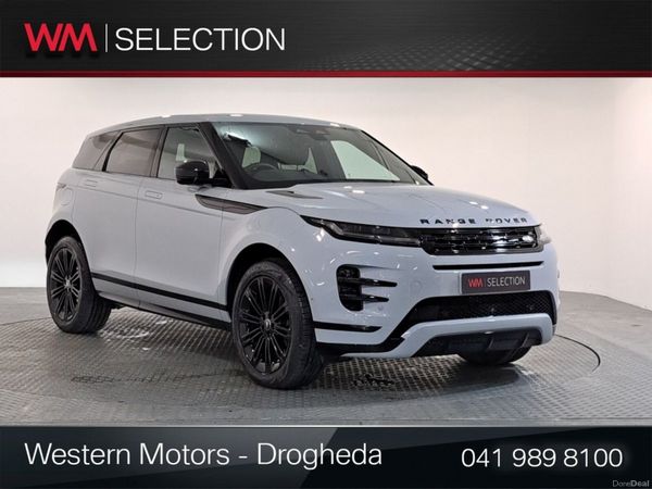 Land Rover Range Rover Evoque SUV, Petrol Plug-in Hybrid, 2026, Grey