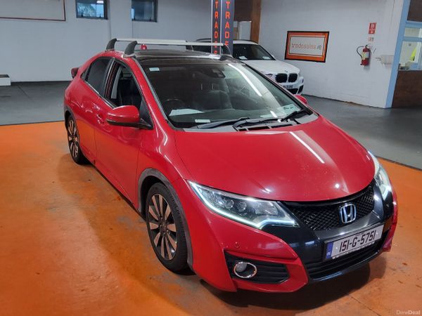 Honda Civic Hatchback, Diesel, 2015, Red