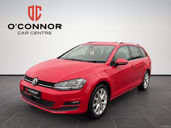 Volkswagen Golf Estate, Petrol, 2017, Red