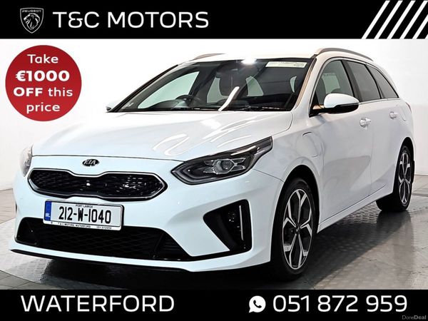Kia Ceed Estate, Petrol Plug-in Hybrid, 2021, White