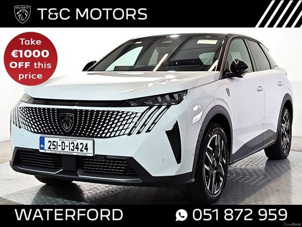 Peugeot 3008 MPV, Petrol Hybrid, 2025, White