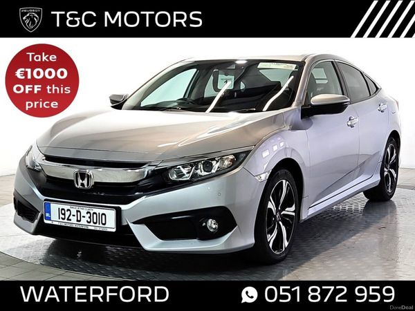 Honda Civic Saloon, Petrol, 2019, Grey