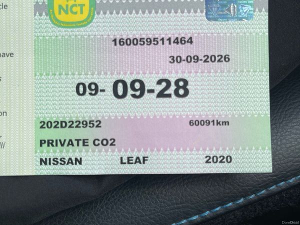 Nissan Leaf Hatchback, Electric, 2020, Grey
