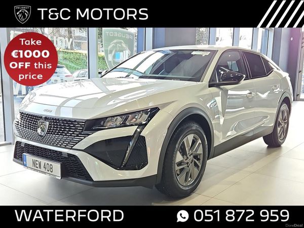Peugeot 408 Hatchback, Petrol Hybrid, 2026, White