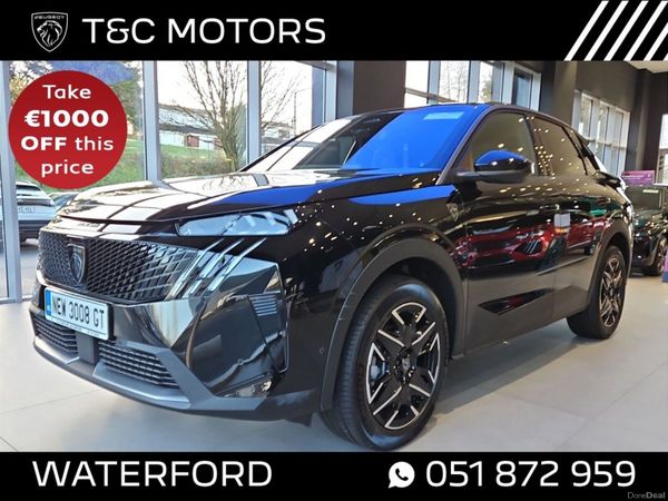 Peugeot 3008 SUV, Petrol Hybrid, 2026, Black