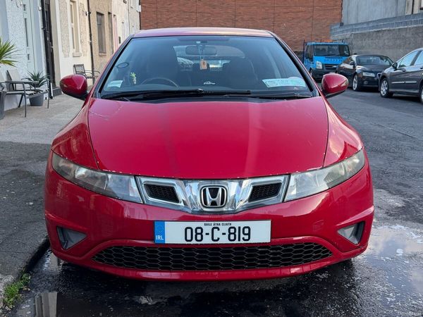 Honda Civic Hatchback, Petrol, 2008, Red