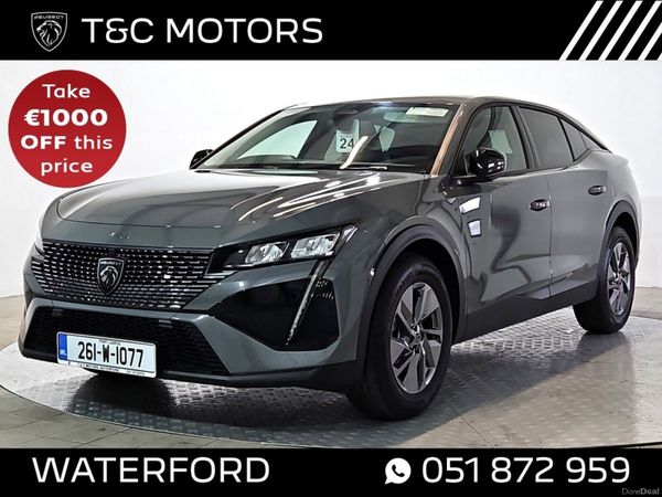 Peugeot 408 Hatchback, Petrol Hybrid, 2026, Grey
