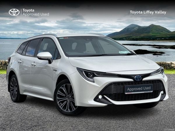 Toyota Corolla Estate, Petrol Hybrid, 2021, White