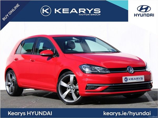 Volkswagen Golf Hatchback, Petrol, 2019, Red