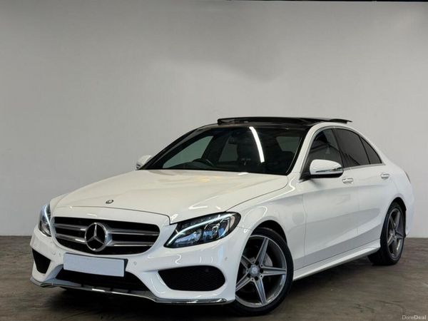 Mercedes-Benz C-Class Saloon, Diesel Hybrid, 2016, White