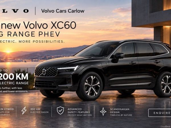 Volvo XC60 SUV, Petrol Plug-in Hybrid, 2027, Black