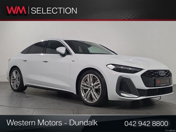 Audi A5 Saloon, Petrol Plug-in Hybrid, 2025, White
