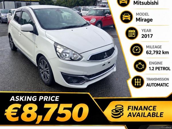 Mitsubishi Mirage Hatchback, Petrol, 2017, White