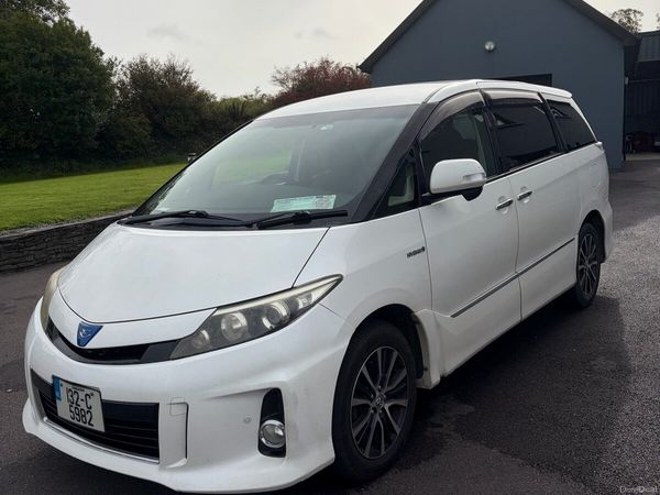 Toyota Estima MPV, Petrol Hybrid, 2013, White
