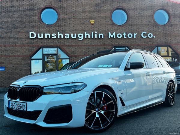 BMW 5-Series Estate, Petrol Plug-in Hybrid, 2021, White