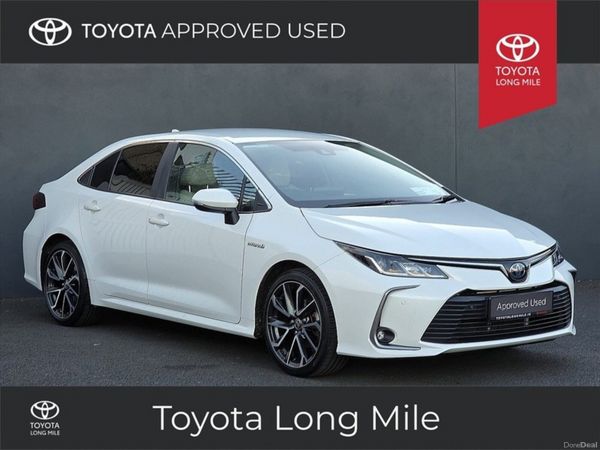 Toyota Corolla Saloon, Petrol Hybrid, 2022, White