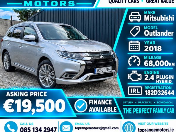 Mitsubishi Outlander SUV, Petrol Plug-in Hybrid, 2018, Silver