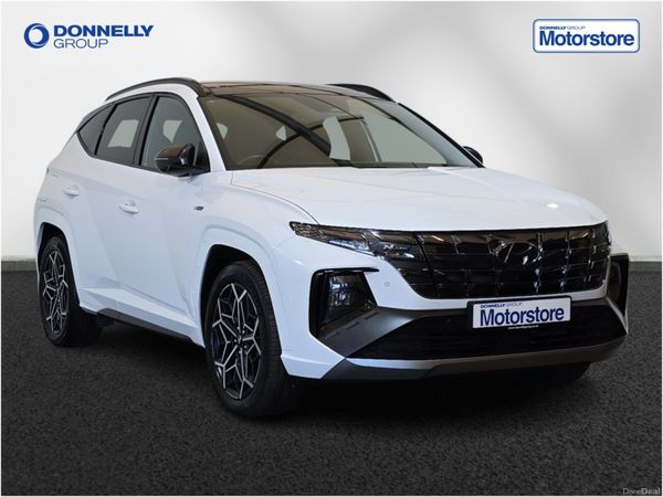 Hyundai Tucson SUV, Petrol Hybrid, 2024, White