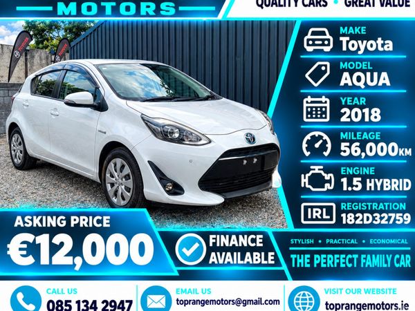 Toyota Aqua Hatchback, Petrol Hybrid, 2018, White